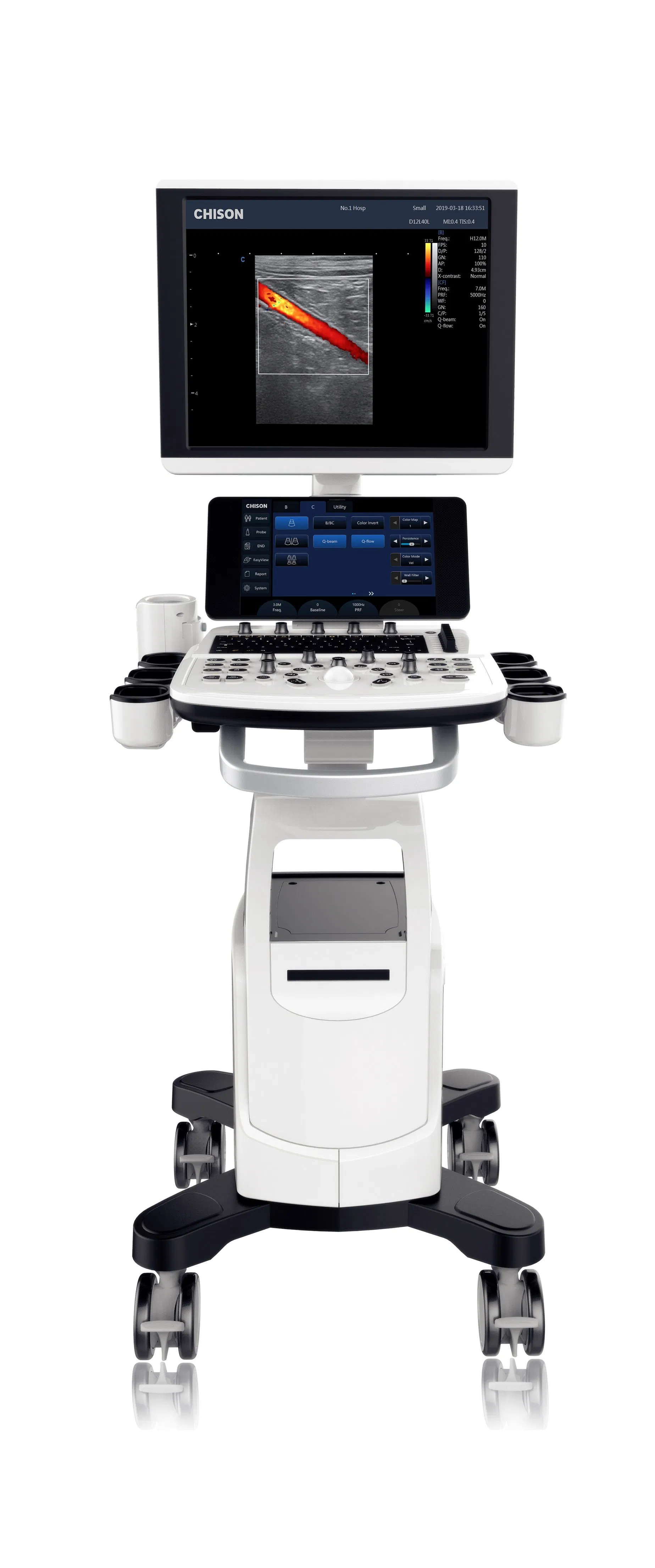 Chison Cbit6 Vet 4D 5D Máquina de Ultrasonido Médico Color Doppler Veterinario 19 Pulgadas Hospital de Mascotas