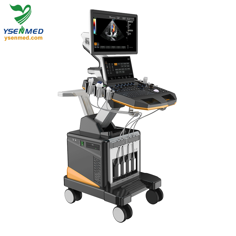 Ysb-T6 Equipos Médicos Ultrasonido Cardiovascular de Alta Gama 4D Sistema de Ultrasonido Doppler Color en Carro