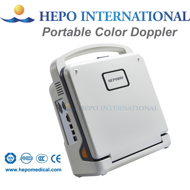 Sistema de Diagnóstico Ultrasonido Doppler Color Portátil de Clínica China 2D 4D