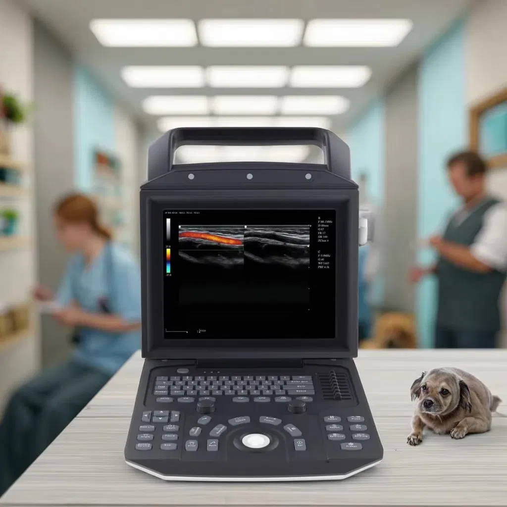Escáner de Sonografía Mecan Medical Veterinary 12inch Máquina de Ultrasonido para Embarazo