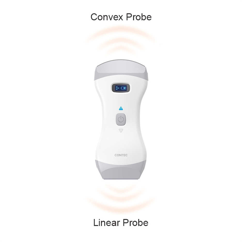 Contec Cms1600b Aprobado por Salud Canadá Máquina de Ultrasonido Portátil Doppler Color
