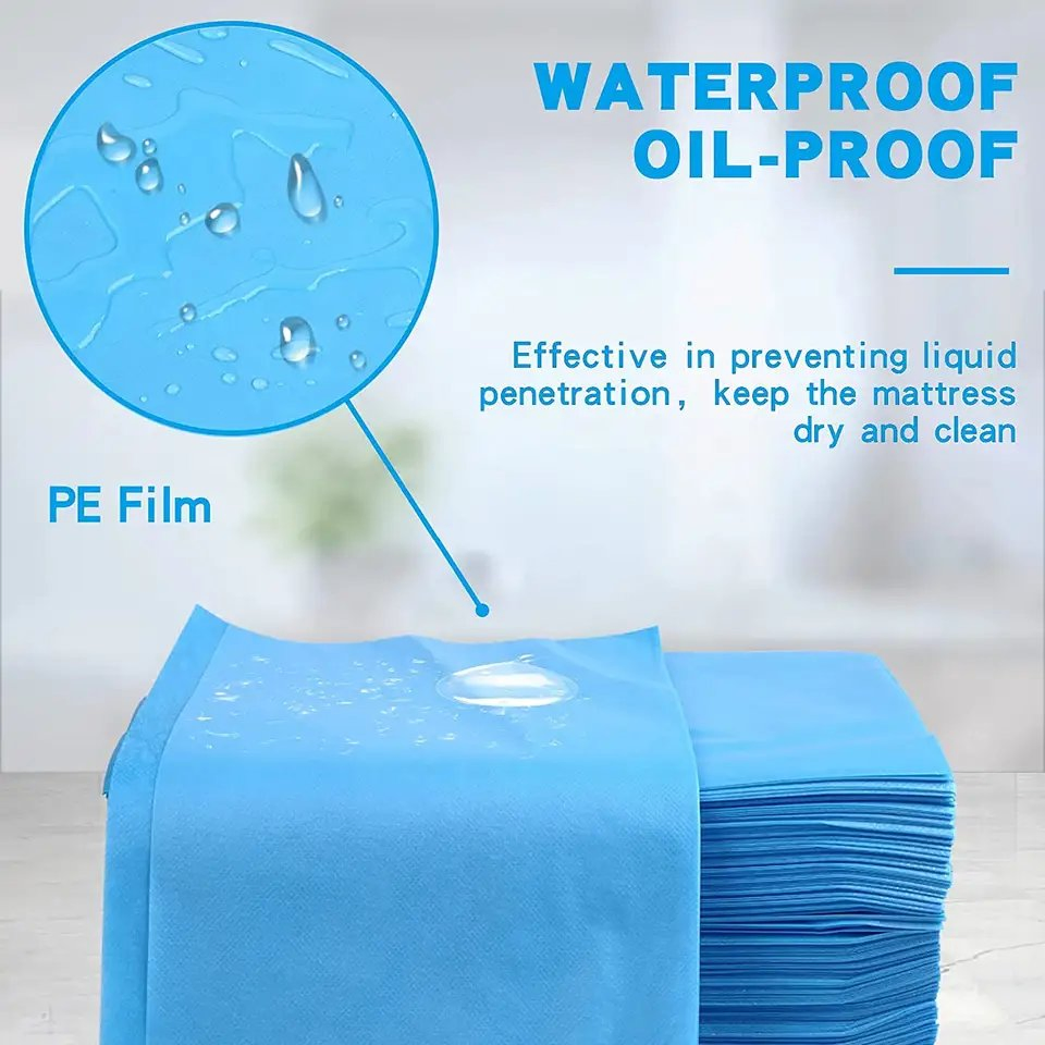 SJ Non Woven Disposable Medical/Spa/Hotel/Hospital Bed Cover Disposable Massage Hospital Tattoo Bed Sheet