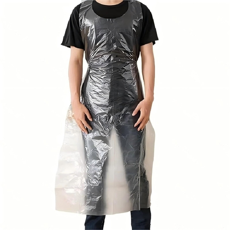 Safety LDPE/HDPE Plastic Disposable Aprons for Cooking Durable Waterproof Polyethylene