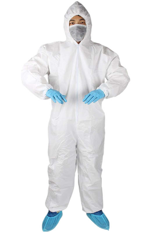 Hot Sale Disposable Anti-Static Coveralls White Protective Suit with Hood CE ISO13685 FDA Approved for Lab and Spray Painting