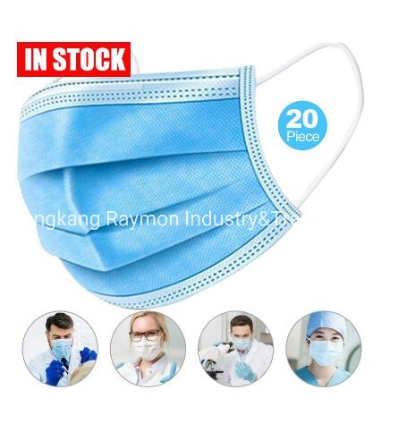 3 Ply Medical Disposable Surgical Face Mask, Non-Woven Facial Mask with Polypropylene