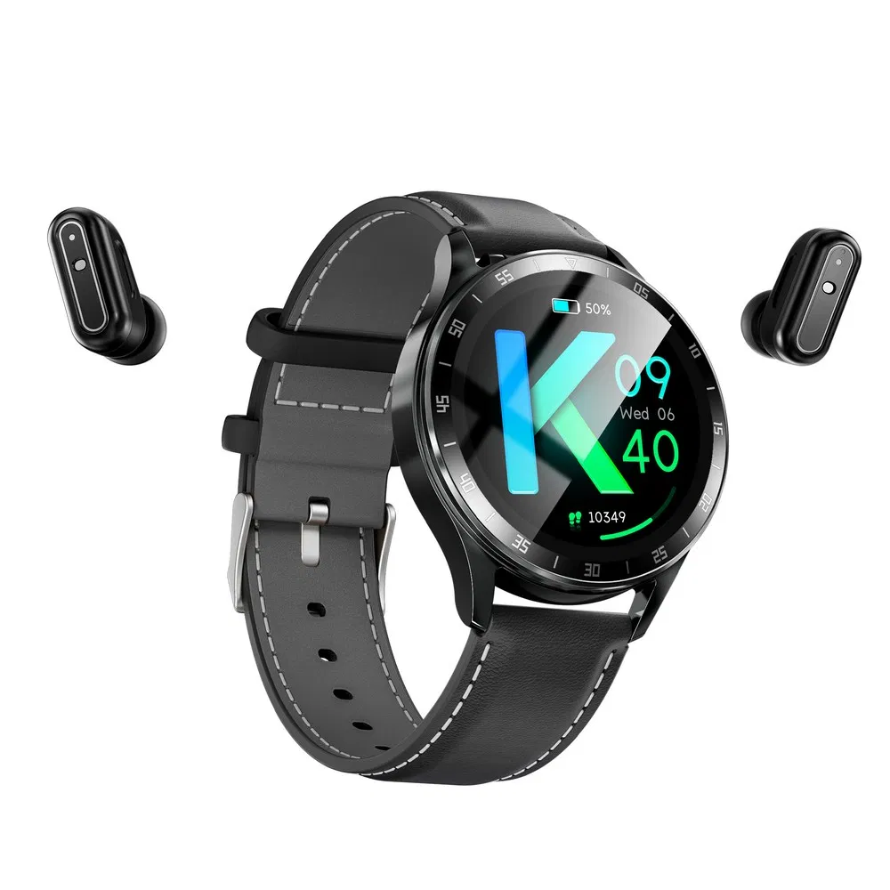 Wearable Devices Health Monitoring IP68 Smart Watch Smartwatch with Tws Earbuds