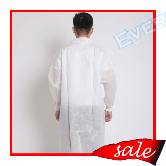 Disposable Lab Coat, Medical Lab Coat, Nonwoven Lab Coat, PP Lab Coat, SMS Lab Coat, Doctor Lab Coat, Polypropylene Lab Coat, Lab Coat, Protective Lab Coat