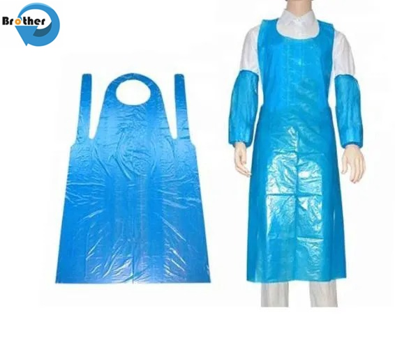 Disposable PE Plastic Aprons for Household Use Waterproof and Oilproof Multiple Colors Available for Cooking and Food Handling