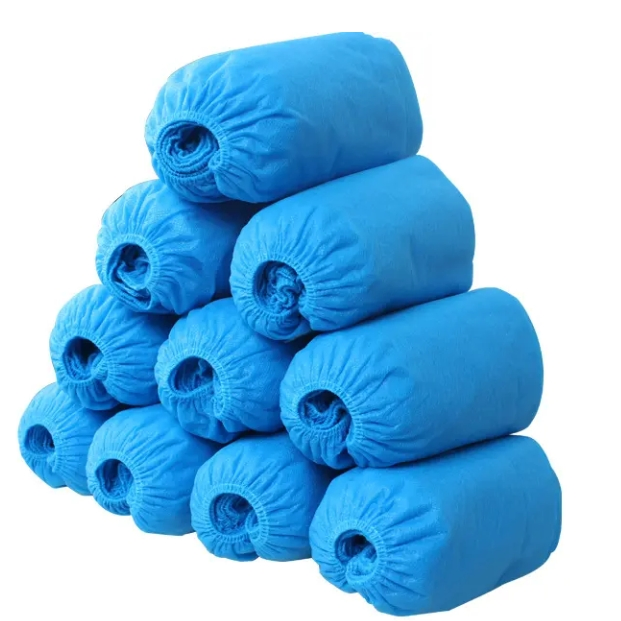 Non-Woven SMS Plastic Waterproof Long Medical Protective Disposable Shoe Cover / Boot Cover