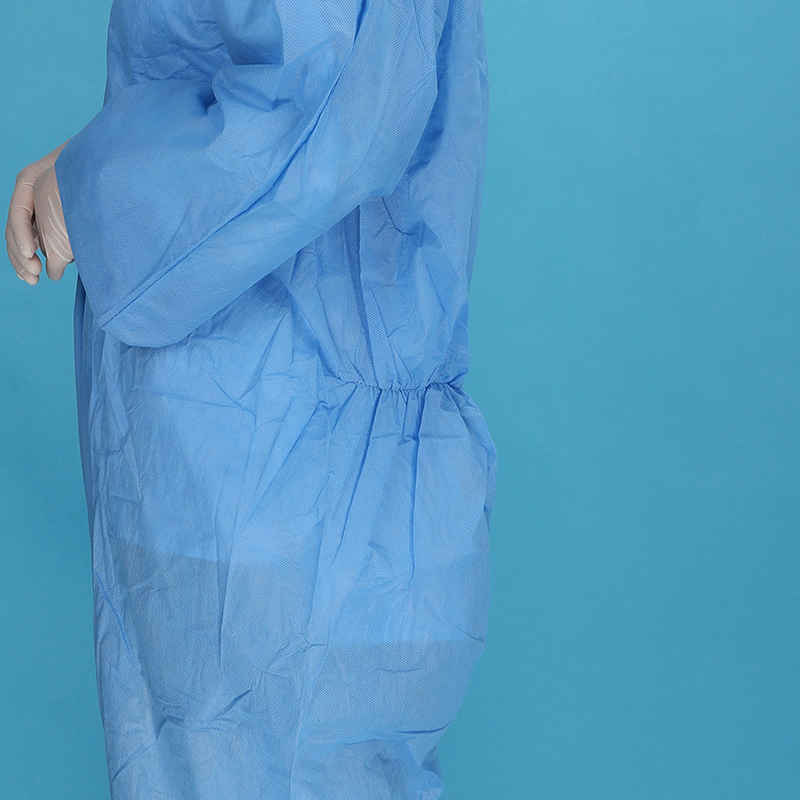 Microporous Disposable PP Protective PPE Coverall Type 5/6 with Hood