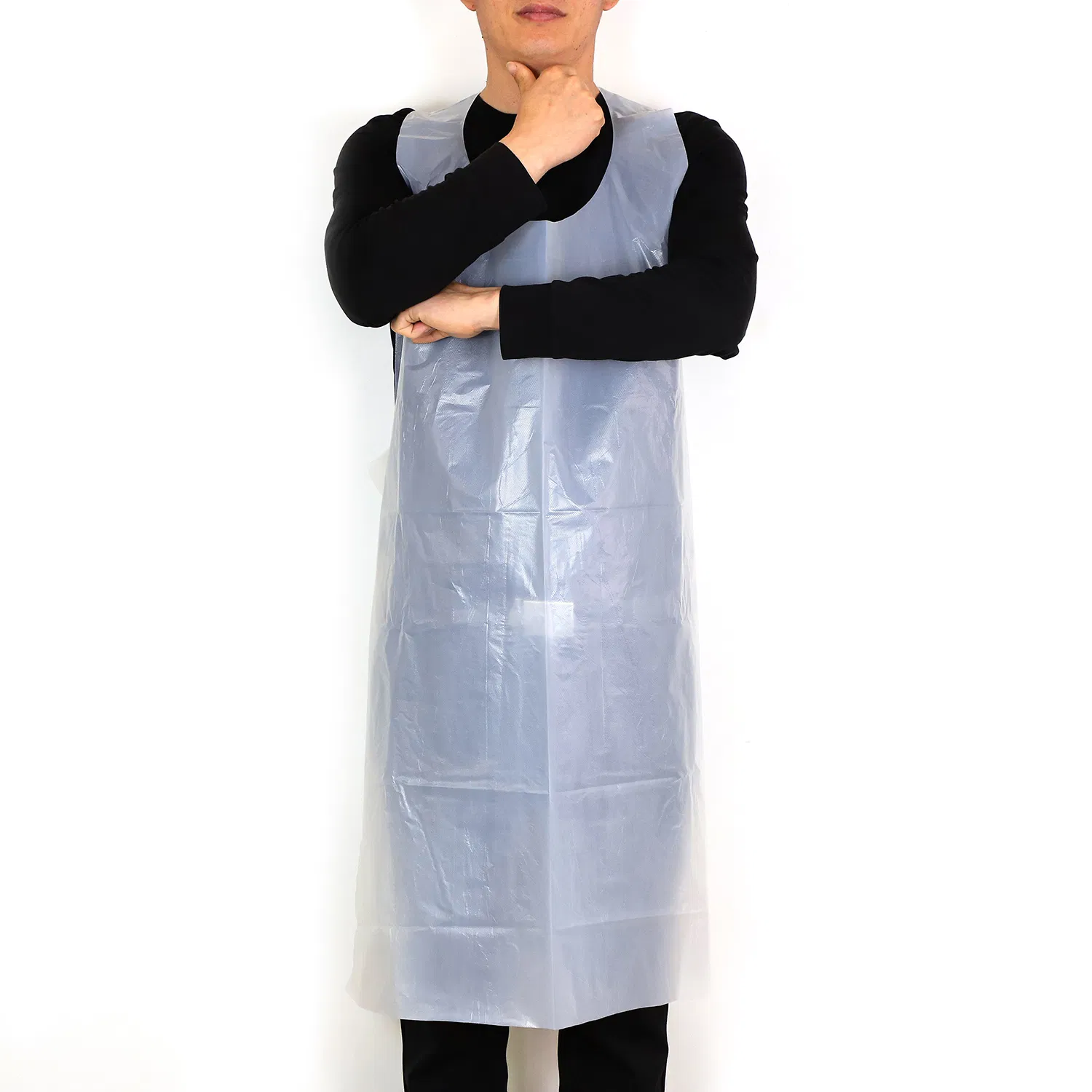 Disposable PE Apron Factory Wholesale Cheap Price Waterproof One Time Use Kitchen Aprons