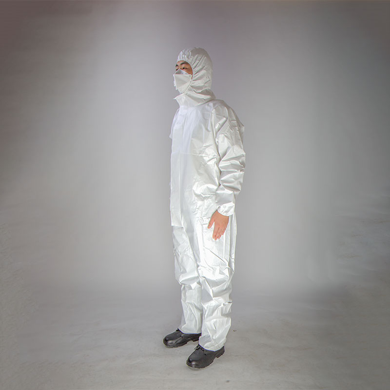 Disposable Non Woven Protective Safety Coverall with Hood Without Boot