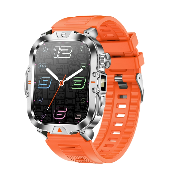 Waterproof Smartwatch with 410mAh Battery and Health Tracking