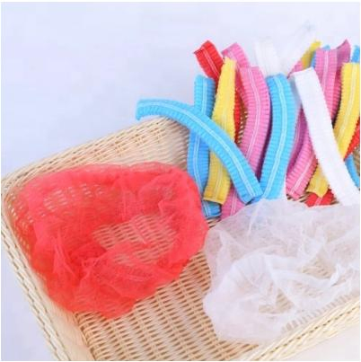 ODM High Quality Disposable PP Non Woven Strip Bouffant Head Cover Hair Clip Cap