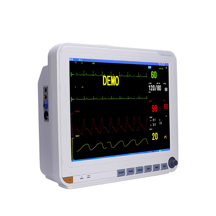 Hospital Equipment LCD Display ECG SpO2 Multi Parameter Touch Screen Patient Monitor