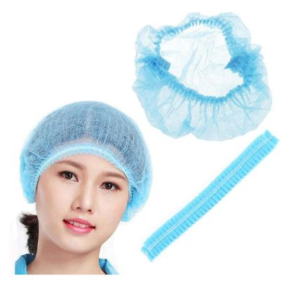 OEM ODM Disposable PP Non Woven Strip Clip Cap Bouffant Head Cover Bouffant Cap