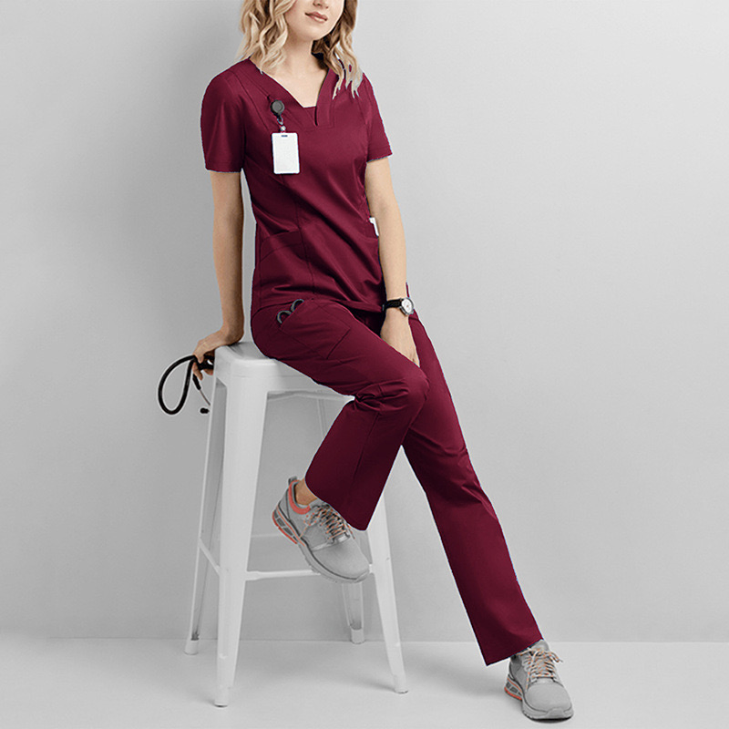 Nurse Scrub Jacket Nurse Skirt Uniform Surgical Scrubs