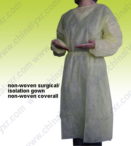 Ly Medical Disposable PP+PE Protective Waterproof Surgical Isolation Gowns