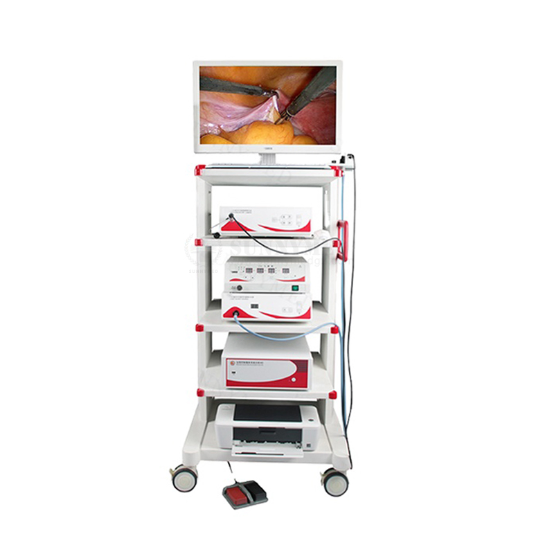Sy-P042 Medical Full Rigid Medical Bronchoscopy Laparoscopy Endoscope Camera Equipment Tower Set