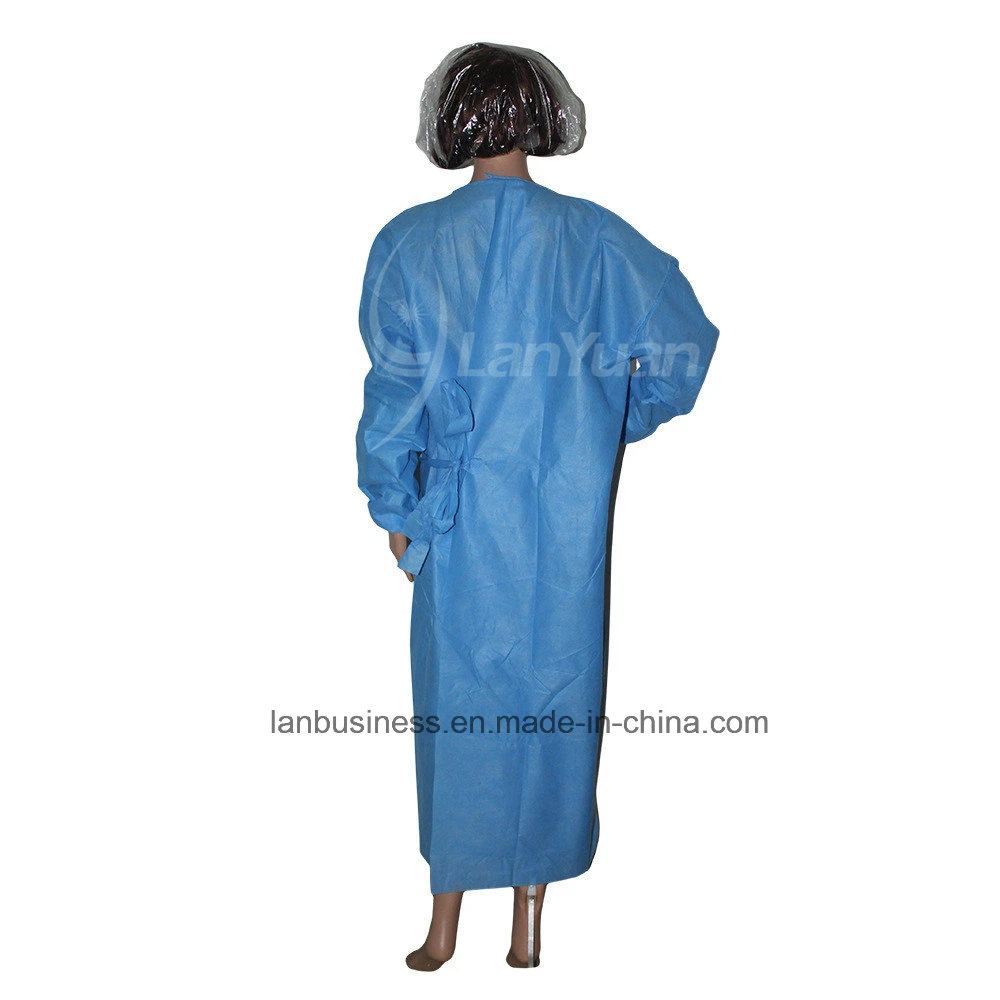 Impervious Disposable Sterile Isolation Medical Waterproof SMS Protective Surgical Gown