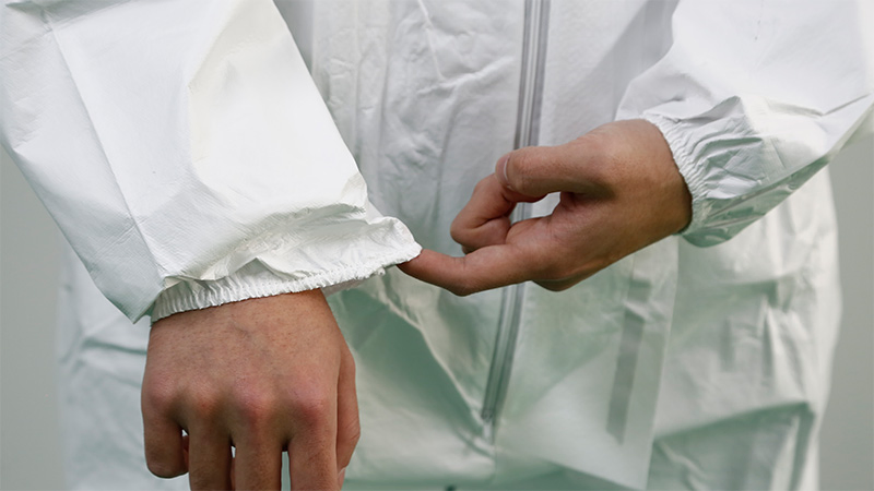 Disposable Non Woven Protective Safety Coverall with Hood Without Boot