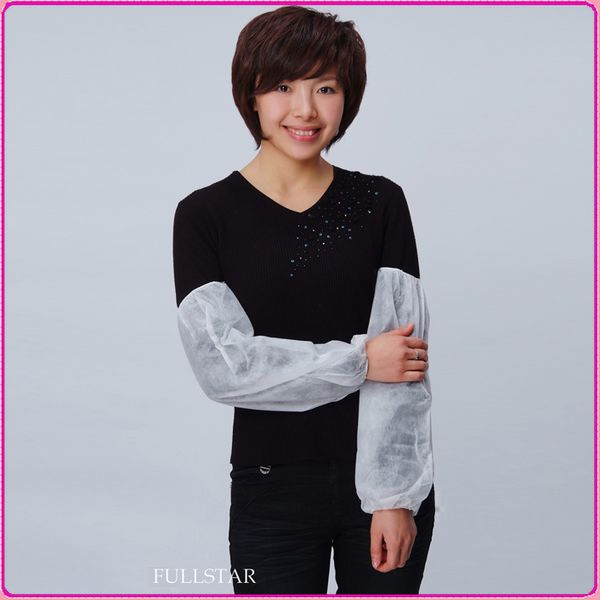 Disposable Non-Woven PP Sleeve Covers White Arm Covers