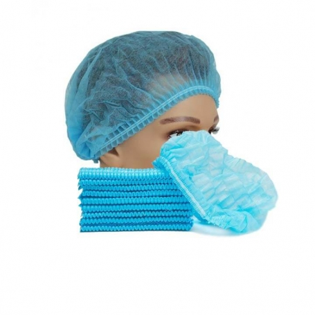 Nonwoven Disposable Bouffant Cap Non Woven Strip Clip Hair Net Mob Cap