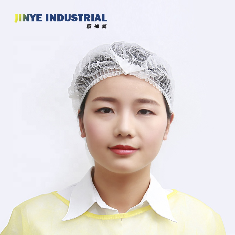 Medical Disposable PP Surgical Cap Doctor Nurse Bouffant Cap Non Woven Hair Covers Mob Clip Cap