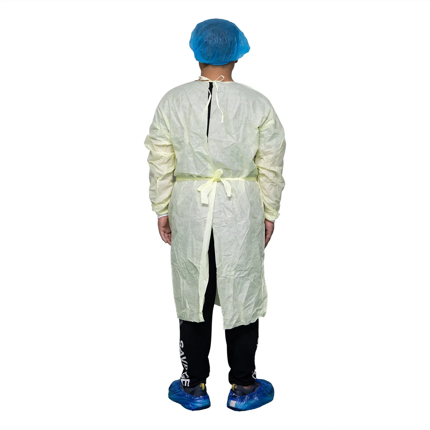 Disposable Gown Waterproof PP PE Surgical Gowns 35-40GSM SMMS Disposable SMS Patient Gown