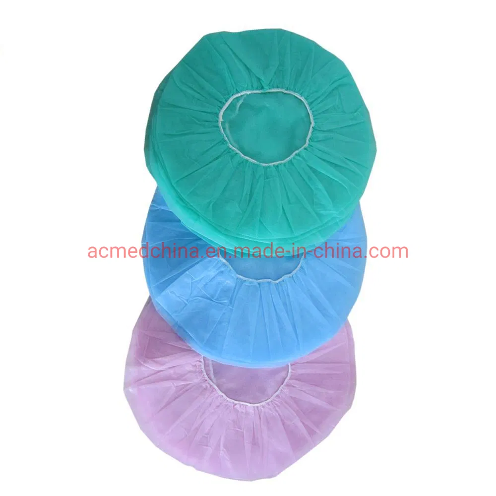 Disposable Round Cap Non Woven Bouffant Cap