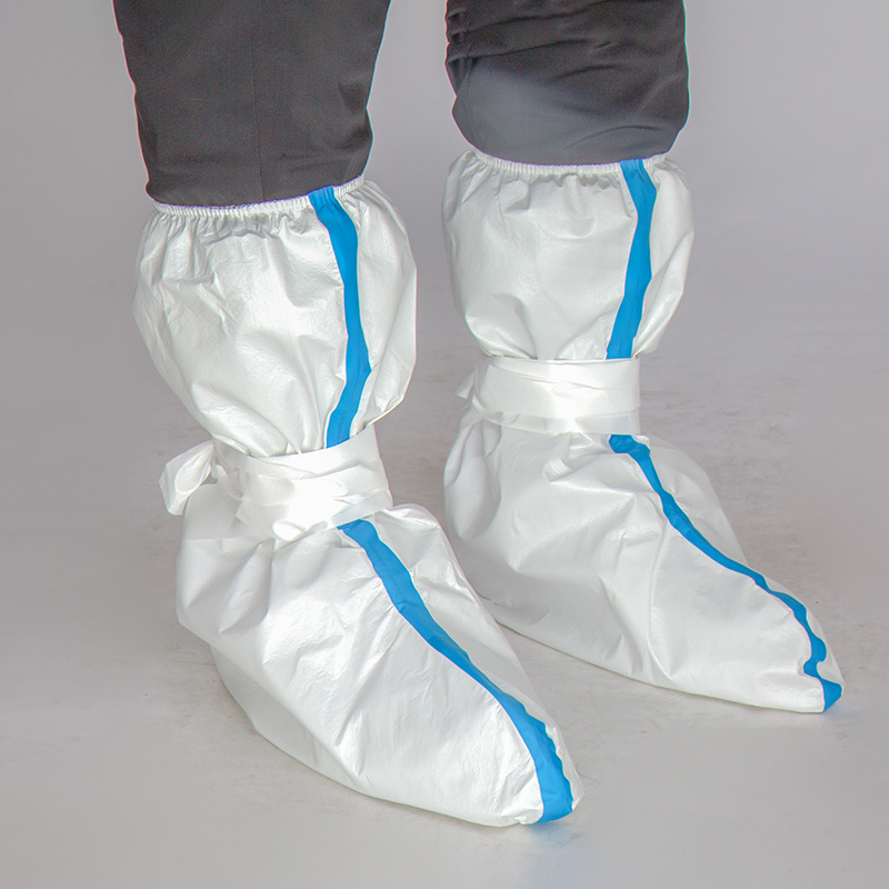 Factory Wholesale Price Boots Shoe Waterproof Disposable Medical Shoe Cover with Elastic