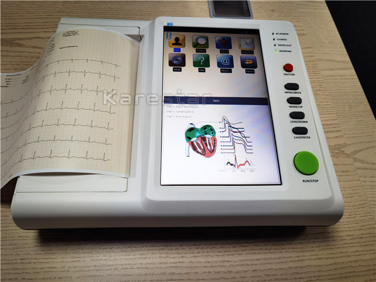 12 Leads 12 Channel ECG Monitor Portable ECG EKG Device