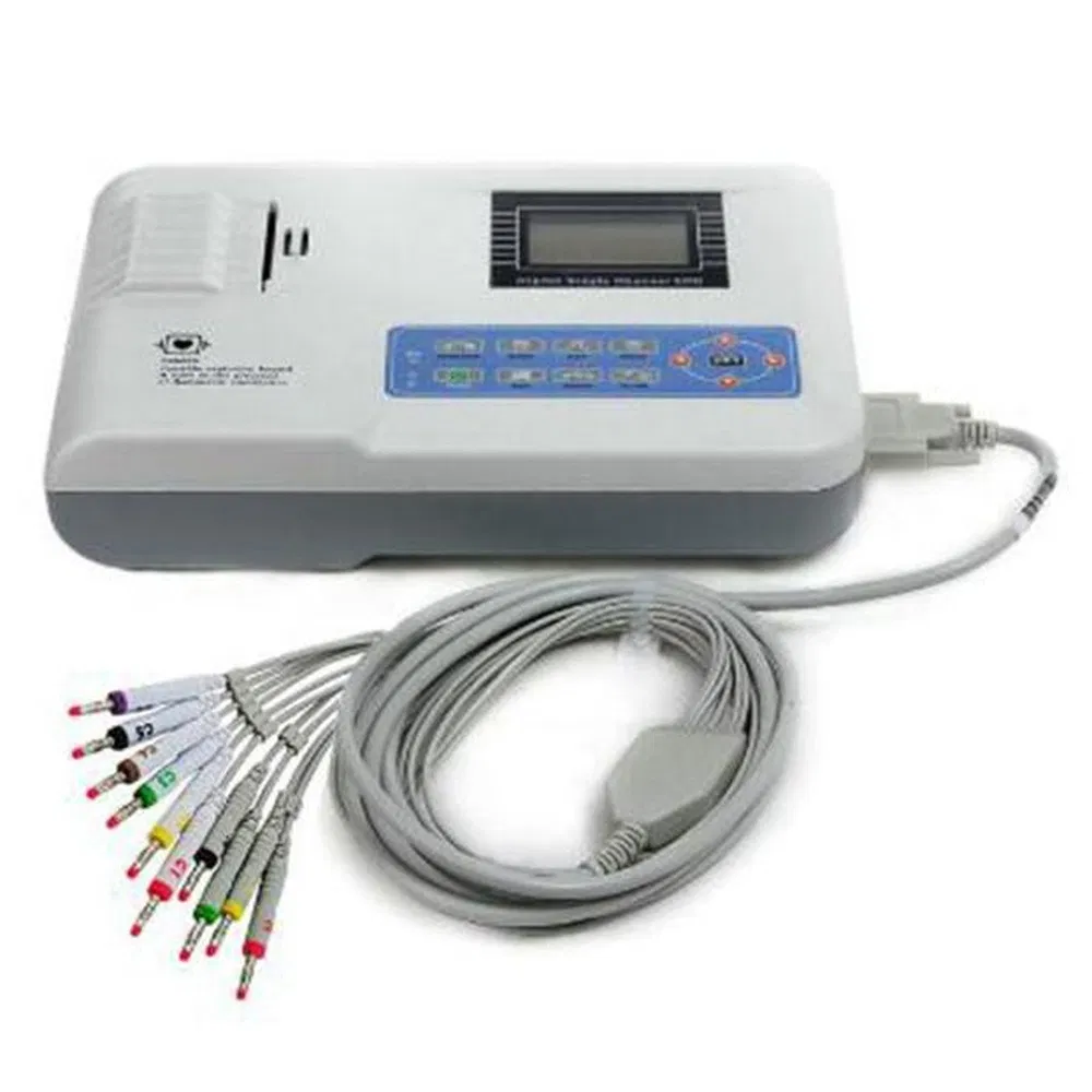 Durable Medical Grade ECG Device Automated Electrocardiograph with SD Card