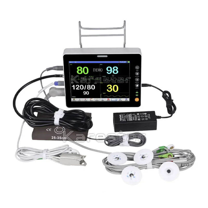 Factory Supplies Remote Patient Monitoring Devices Digital SpO2 Human Use Multi Parameter Vital Signs Monitor