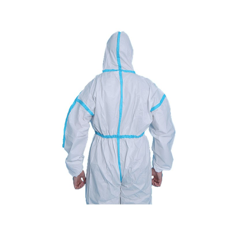 M-Xxxl White Disposable Protective Microporous Coveralls with Hood