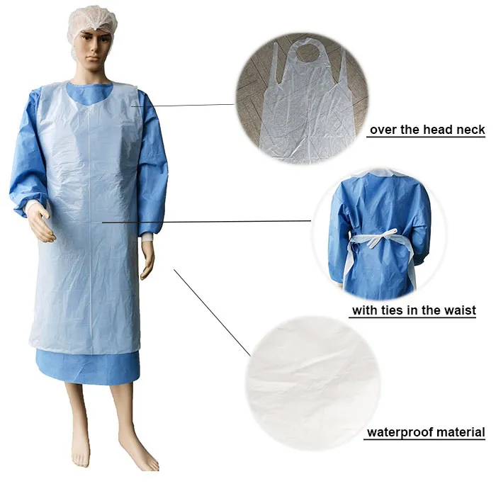 Disposable PE Apron Display