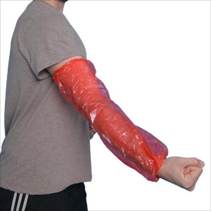 Waterproof Disposable Plastic LDPE Oversleeves with Elastic for Catering Industry