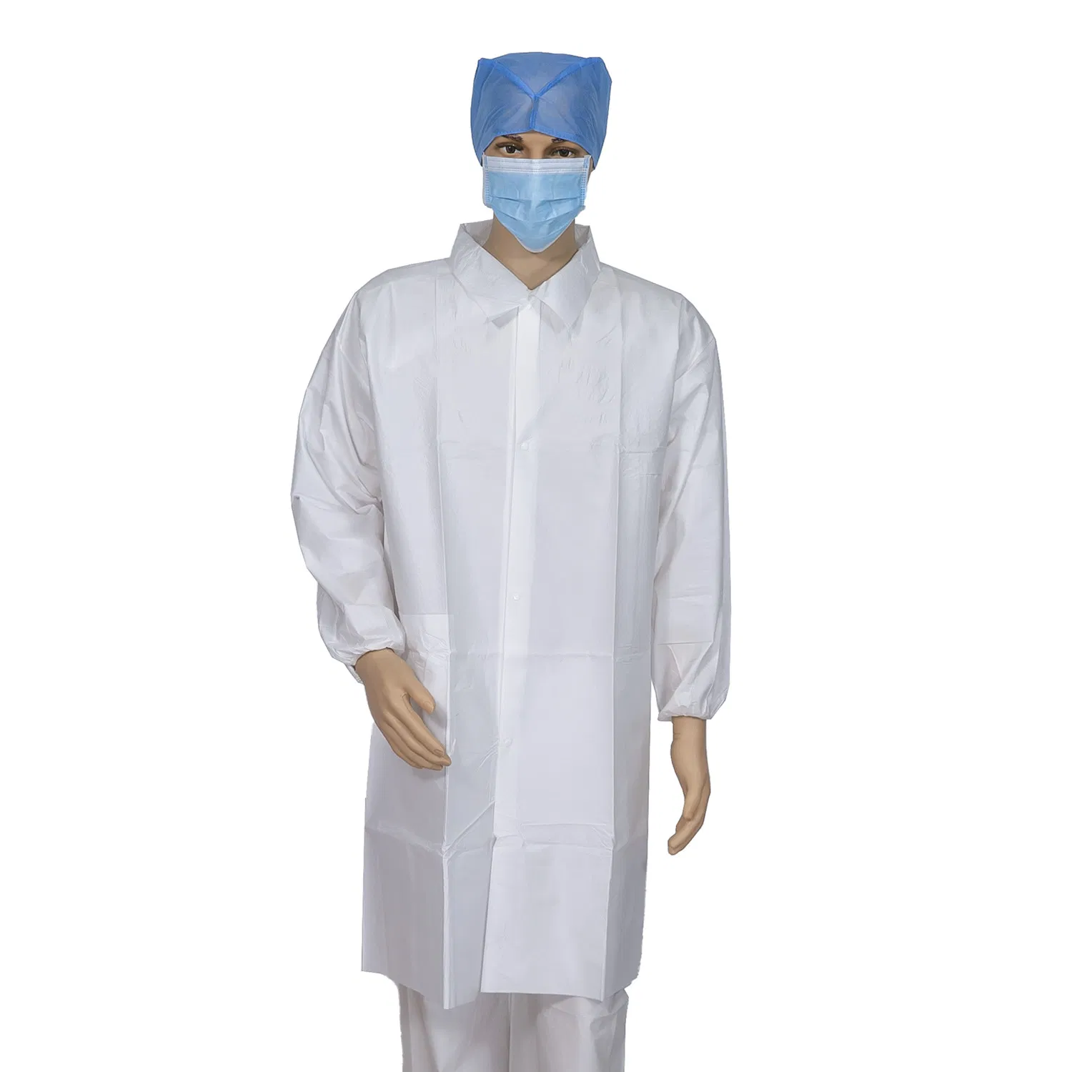 Disposable Non-Woven Spp/SMS/Microporous Lab Coats