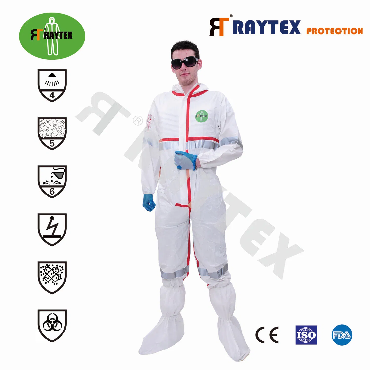 Waterproof Microporous Anti Static Isolation Hooded Industrial Safety Protective Clothing &nbsp; Disposable Non-Woven Coverall