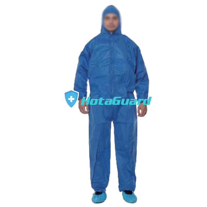 Clothing Protection Microporous Coverall Hot Sale Safety Clothing Fast Delivery Disposable Protection Coverall 45g Microporous