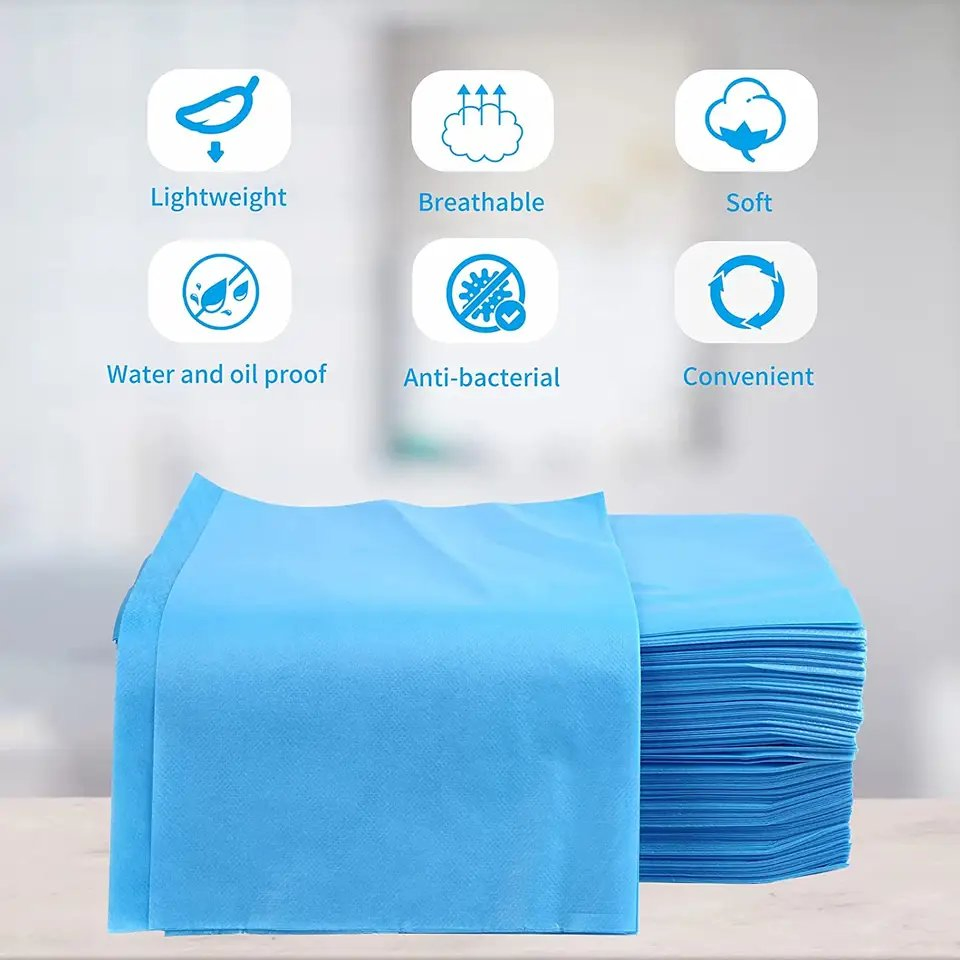 SJ Non Woven Disposable Medical/Spa/Hotel/Hospital Bed Cover Disposable Massage Hospital Tattoo Bed Sheet