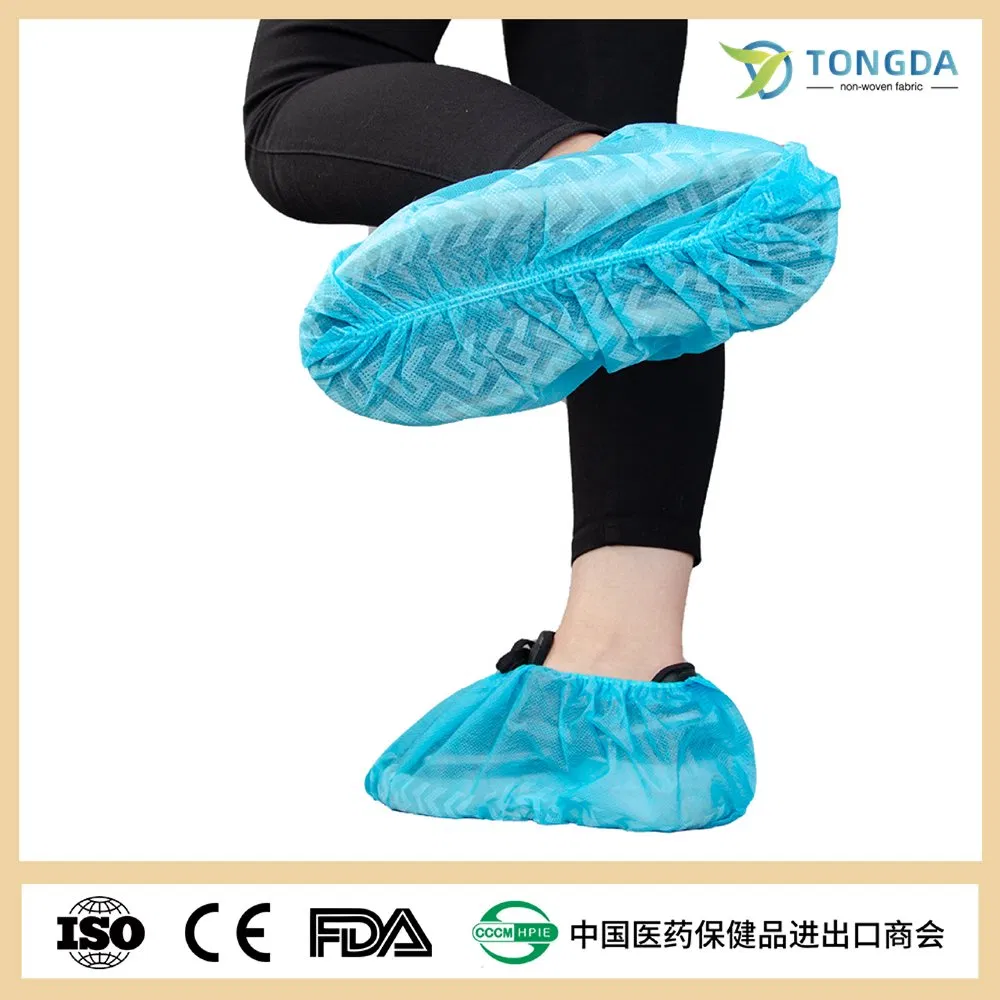 Clean Industry Dust Proof Disposable Elastic Nonwoven Shoe cover