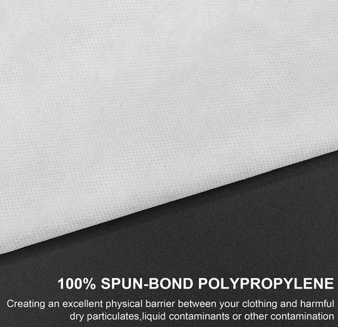 High Quality Disposable Non Woven Long Sleeve Protective Lab Coat with Collar