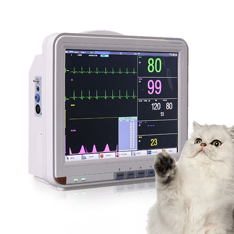 Portable Veterinary Monitoring System with Touch Screen ECG Machine