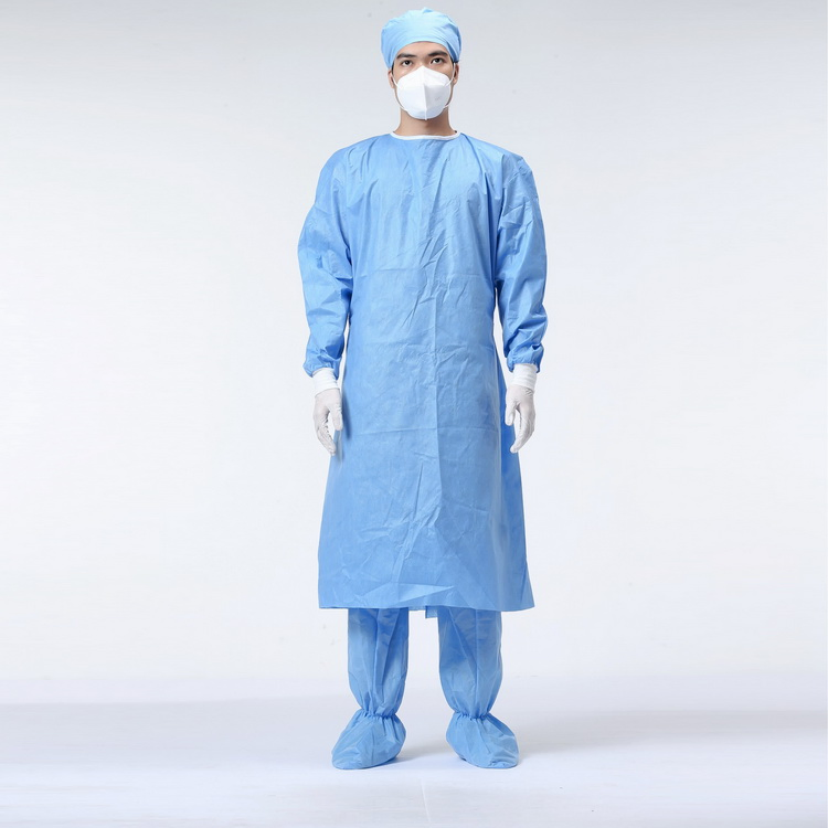 Disposable No Sterile Isolation PP Protective Clothing Isolation Gown for Civil Use