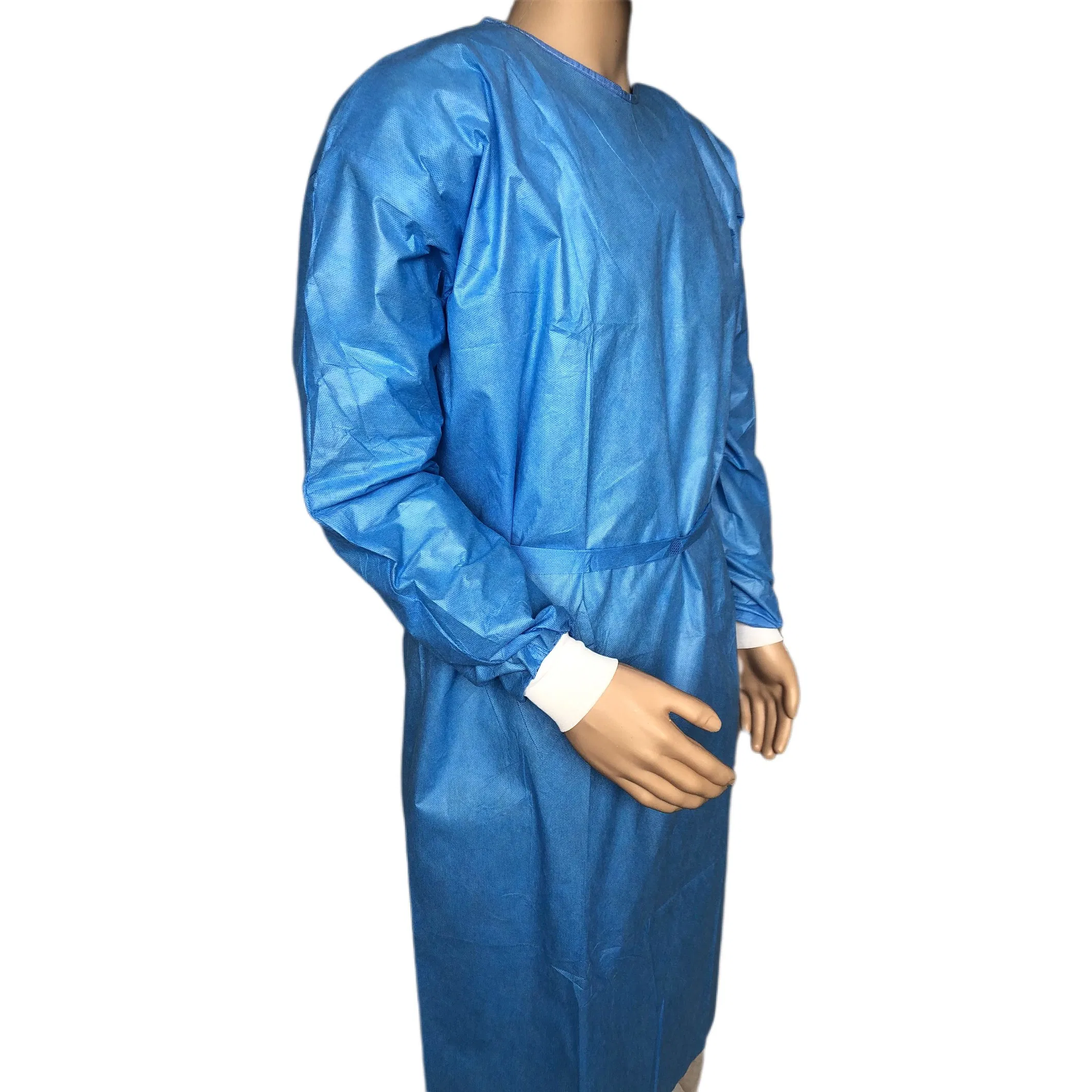 Fluid Resistant Disposable Protecitve SMS Surgical Isolation Gown