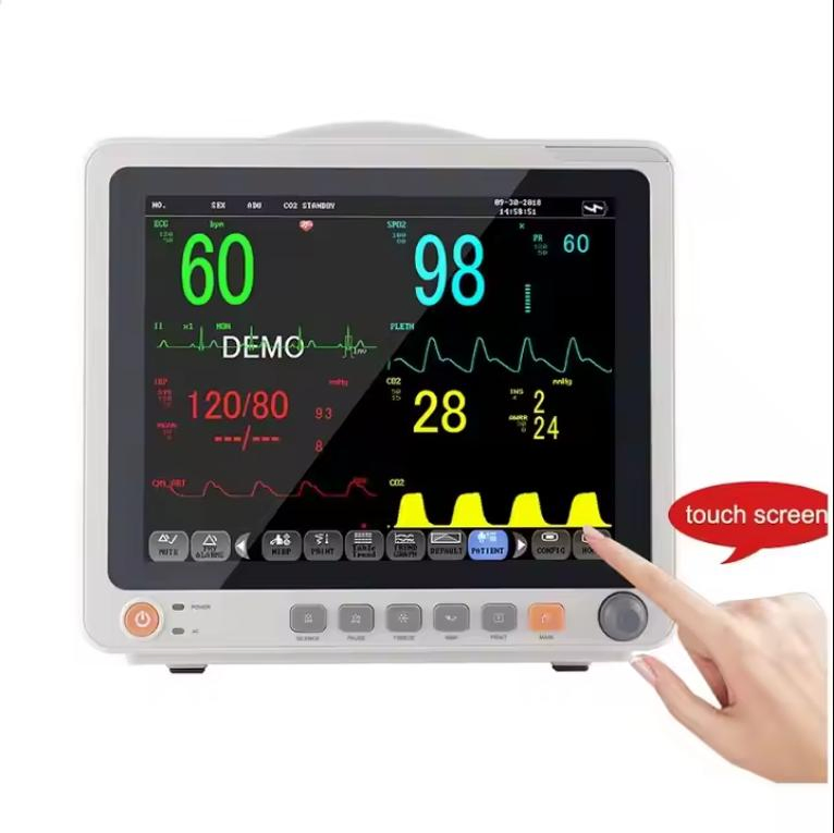 Hospital 12.1-Inch Touch Screen Multi-Parameter ICU Patient Monitoring Systems