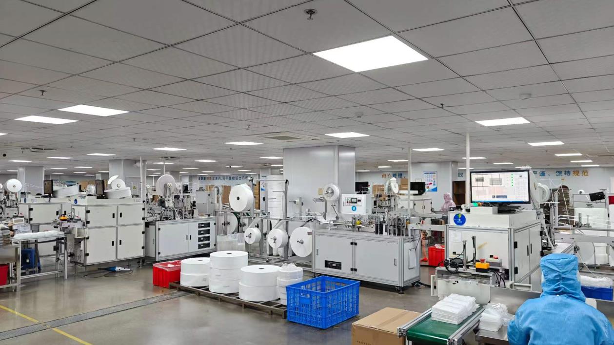 Automated production line for disposable PPE