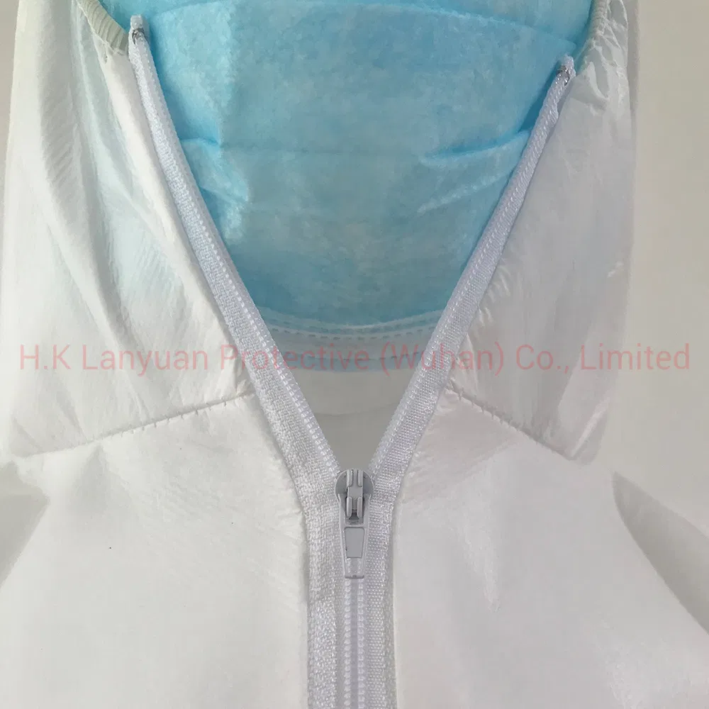 Ly Protective Disposable Medical Sf Non-Woven Coveralls with Hood