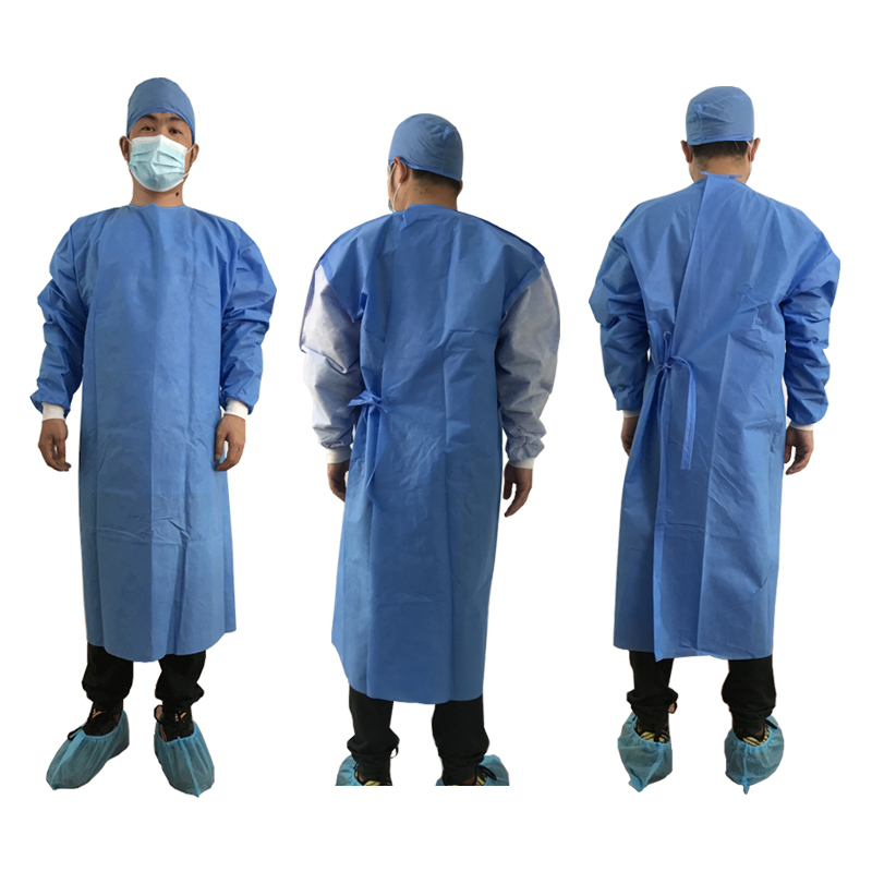 Reinforced Sterile Packaging, Fluid-Resistant Chest, and Secure Elastic Cuffs Surgical Gown